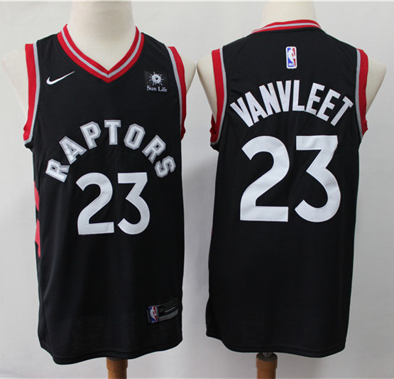 Mens Toronto Raptors #23 Fred VanVleet Nike Black Statement Edition Basketball Jersey